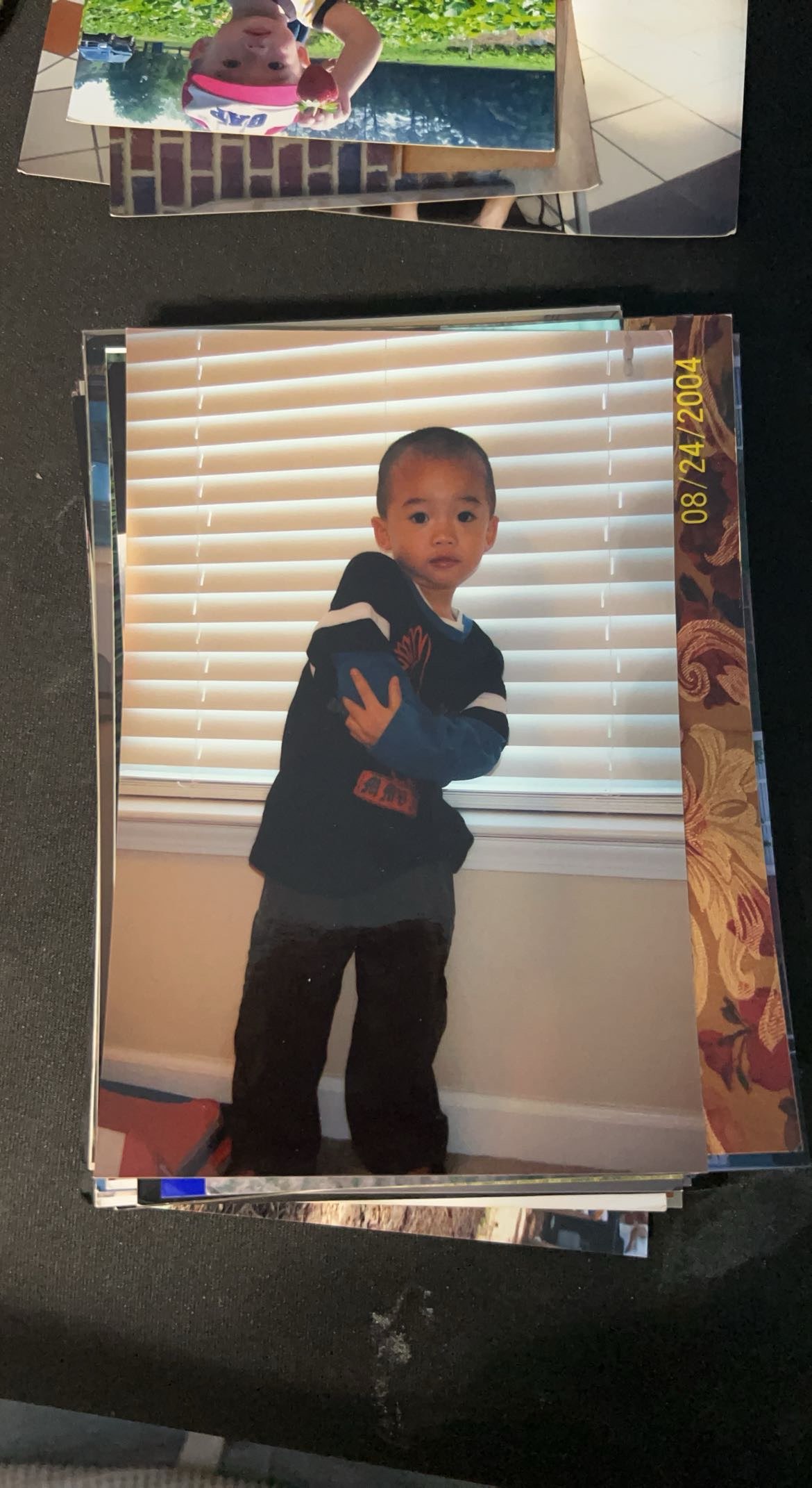 Mock gallery image: narrow street with colored lights